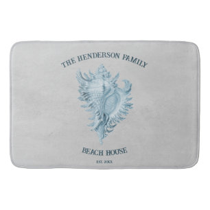Blue Conch Shell Badmat