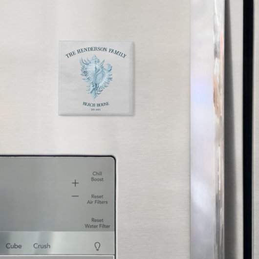 Blue Conch Shell Magneet (Insitu (Koelkast))