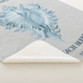 Blue Conch Shell Sherpa Deken (3/4)