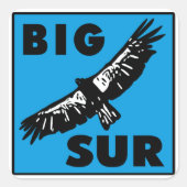 Blue Condor Vierkante Sticker (Voorkant)