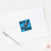 Blue Condor Vierkante Sticker (Envelop)