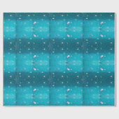 Blue Confetti Dream Cadeaupapier (Vlak)