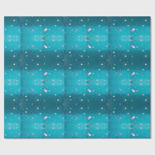 Blue Confetti Dream Cadeaupapier (Vlak)