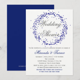 Blue Confetti - Uitnodiging voor bruidsfeest van h