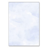 Blue Confetti Waterverf Place Card Kaart (Achterkant)