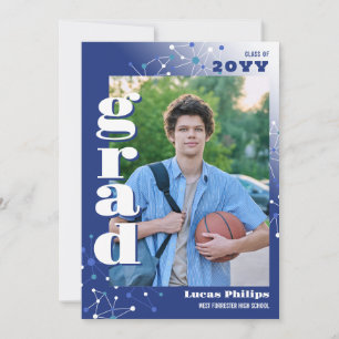 Blue Connections 2 in 1 Foto Afstuderen Kaart