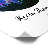 Blue Constellation Aquarius Horoscope Sign Gift Poster (Hoek)