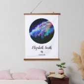 Blue Constellation Virgo Horoscope Sign Gift Hangend Wandkleed (Slaapkamer)