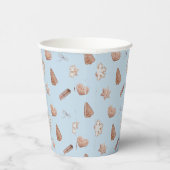 Blue Cookie Exchange Papieren Bekers (Rechts)