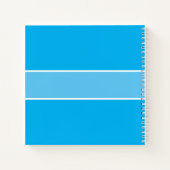 Blue Cookie Recipe Book Jouw naam  script Notitieboek (Achterkant)