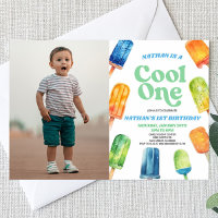 Blue Cool One Popsicle Afbeelding 1e verjaardagsfe