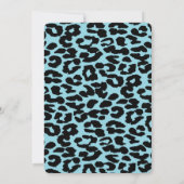 Blue Cool Trendy aantrekkelijke luipaard zoet 16 Kaart (Achterkant)