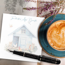 Blue Coop Chicken Hutch gepersonaliseerd