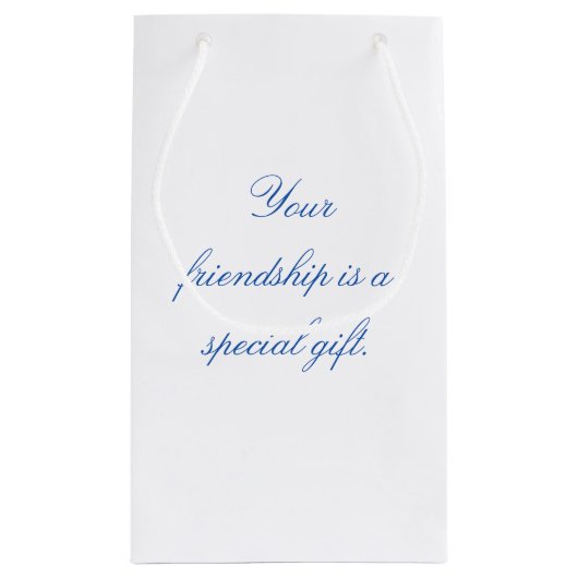 Blue Coquette Bow Bachelorette Party Gift Klein Cadeauzakje (Achterkant)