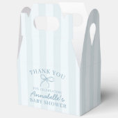Blue Coquette Bow Pastel Baby shower Dessert Bedankdoosjes (Open)