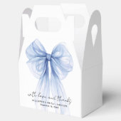 Blue Coquette Bow Vrijgezellenfeest Bedankt Bedankdoosjes (Geopend)