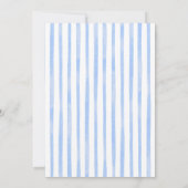 Blue coquette bows and brunch baby shower kaart (Achterkant)