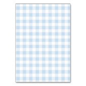 Blue Coquette Carriage Baby Shower Table Number Kaart (Achterkant)