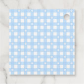 Blue Coquette Pie Baby Shower Thank You Bedankjes Labels (Achterkant)