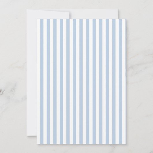Blue Coquette Seashells Baby Shower Thank You Card Bedankkaart (Achterkant)