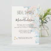 Blue Coral Abstract Kaart (Staand voorkant)