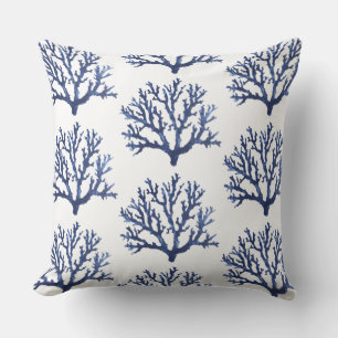 Blue Coral Accent Pillow   Sierkussennen aan de ku Kussen