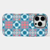 Blue Coral Geometrische vormen Case-Mate iPhone Case (Achterkant (horizontaal))
