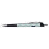 Blue Coral Reef Pattern Monogrammed Pen (Bovenkant)