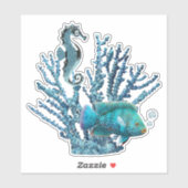 Blue Coral Reef Sticker (Vel)