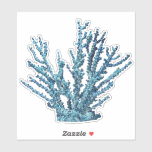 Blue Coral Sticker