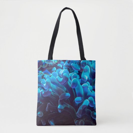 Blue coral tote bag (Voorkant)