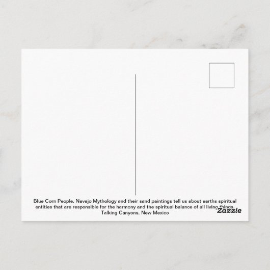 Blue Corn Briefkaart (Achterkant)