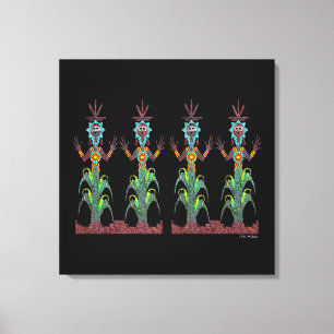 Blue Corn Canvas Afdruk