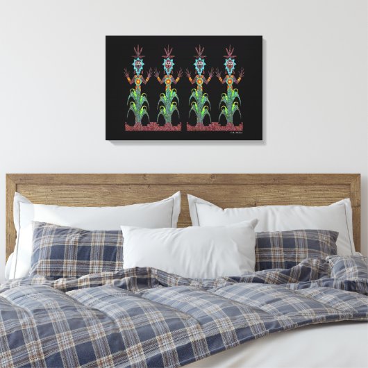 Blue Corn Canvas Afdruk (Insitu (Slaapkamer))