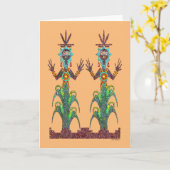 Blue Corn Kaart (Gele Bloem)