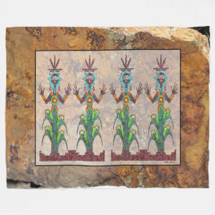 Blue Corn People mythologie Fleece Deken