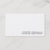 Blue Corner Aerospace Engineer Visitekaartje (Achterkant)