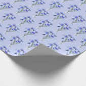 Blue Cornflower Bouquets Cadeaupapier (Hoek)