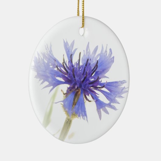 Blue Cornflower Foto - Keramisch Ornament (Rechts)