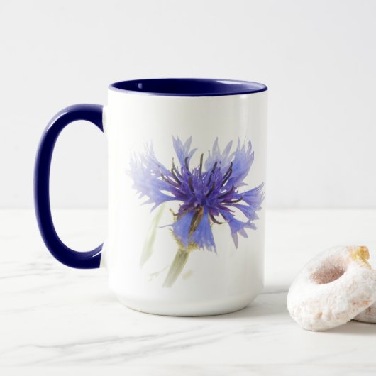 Blue Cornflower Foto - Mok (Met donut)