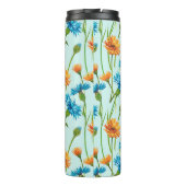 Blue Cornflower Herb of bachelor button flower bou Thermosbeker (Achterkant)