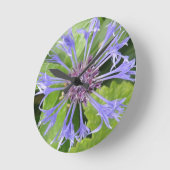 Blue Cornflower Ronde Klok (Hoek)