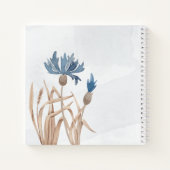 Blue Cornflower & Wheat Field Bride-laptop Notitieboek (Achterkant)