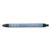 Blue Corporate Company Logo Branded Ink Pen (Voorkant)