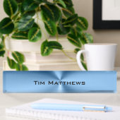 Blue corporate kantoor desk naambordje
