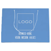 Blue Corporate Logo, Business Company Branding Groot Cadeauzakje (Voorkant)