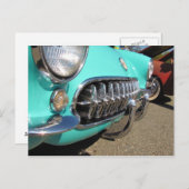 Blue Corvette ~ briefkaart (Voorkant / Achterkant)