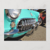 Blue Corvette ~ briefkaart (Voorkant)