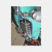 Blue Corvette Fleece Deken (Voorkant)