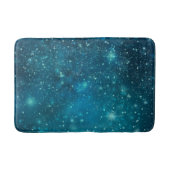 Blue Cosmic Spacey Starry Sky Badmat (Voorkant)